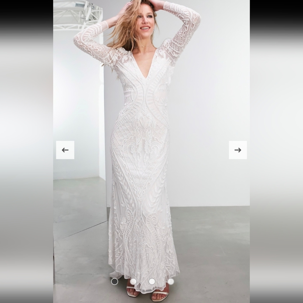 Elegant White Lace Dress